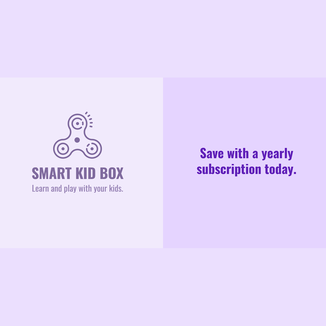 Smart kid box subscription promotion | Templates | Stencil