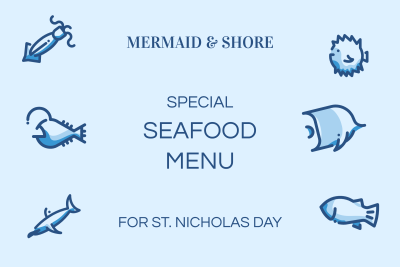 Mermaid & Shore - Special seafood menu