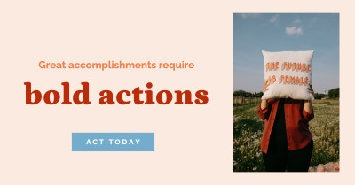 Engagement-focused template for Facebook