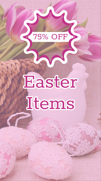 75% off Easter items