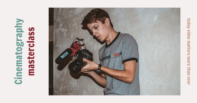 Cinematography template design for Facebook